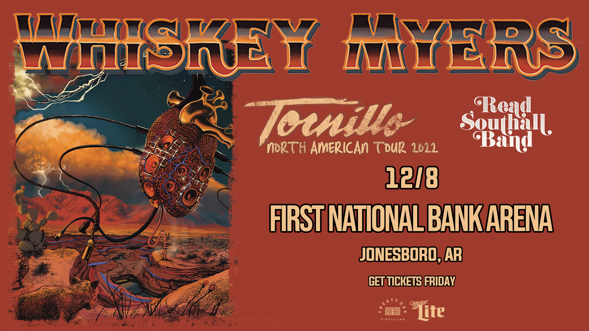 WHISKEY MYERS with special guest READ SOUTHALL BAND