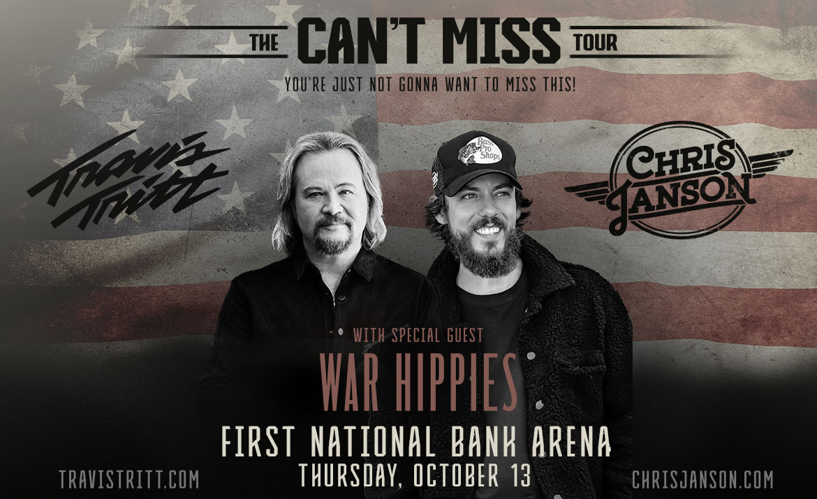 Travis Tritt & Chris Janson Announce Co-Headlined Tour, “The Can’t Miss Tour”
